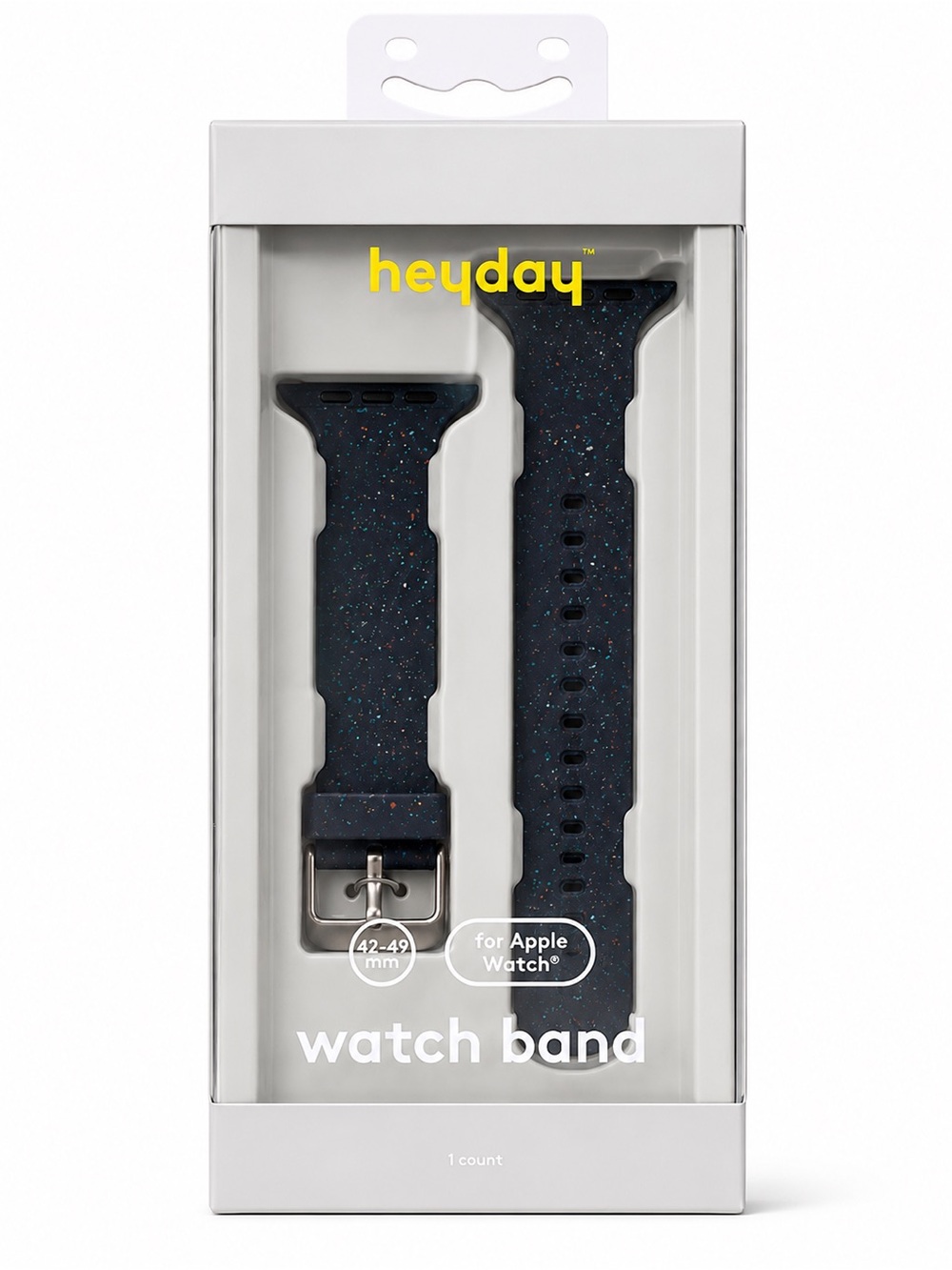 Apple Black Speckled Silicone Watch Band